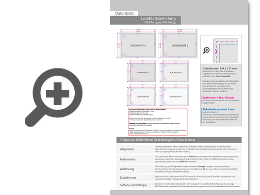 Product Bild loseblattsammlung_din_a6_quer__76_bl__tter_pro_sammlung__vorne_farbig_(4_0)