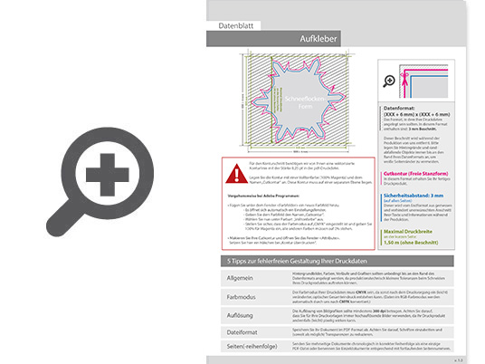 Product Bild hinterglasaufkleber_4_0_farbig_bedruckt_in_schneeflocke-form_konturgeschnitten