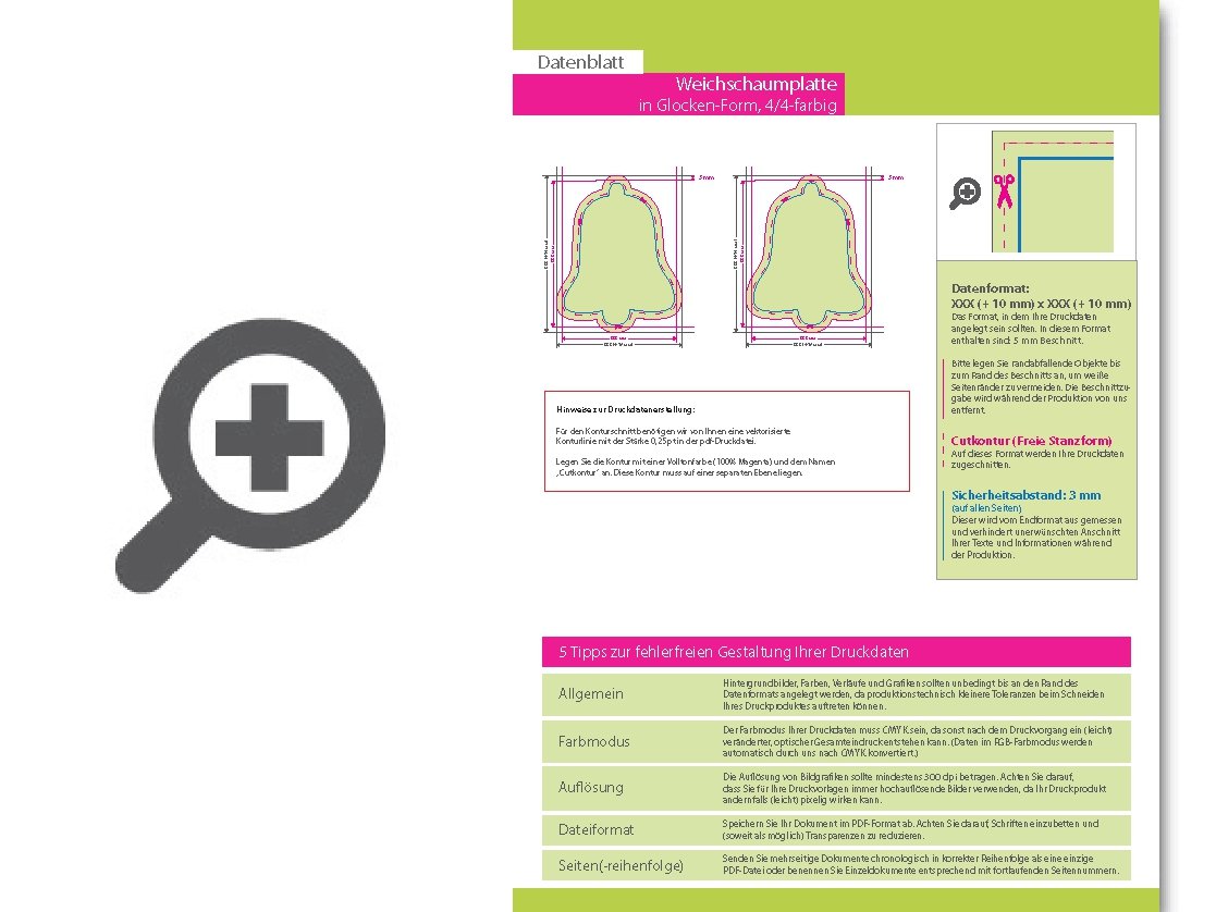 Product Bild kapa___plast_weichschaumplatte_in_glocke-form_konturgefr__st___beidseitig_4_4-farbig_bedruckt