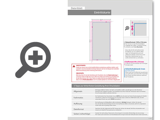Product Bild eintrittskarte_din_lang_perforiert_4_4_farbig_+_sonderfarbe_gold