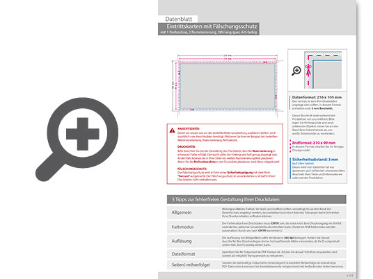 Product Bild eintrittskarte_mit_f__lschungsschutz_din_lang_quer__mit_perforierung_und_2x_nummeriert_(4_0_einseitig_bedruckt)