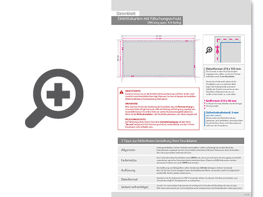 Product Bild eintrittskarte_mit_f__lschungsschutz_din_lang_quer__ohne_perforierung_und_ohne_nummerierung_(4_0_einseitig_bedruckt)