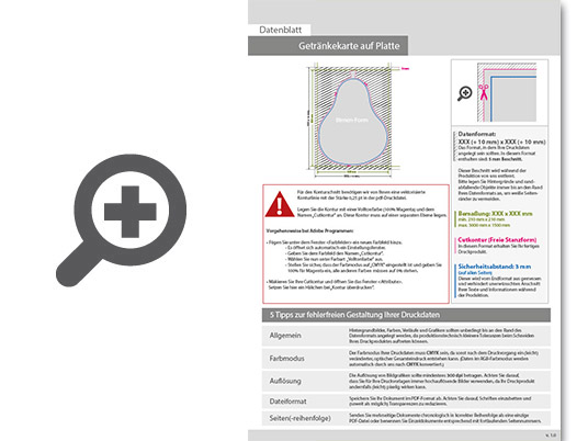 Product Bild getr__nkekarte_auf_platte_in_birne-form_konturgefr__st___einseitig_4_0-farbig_bedruckt