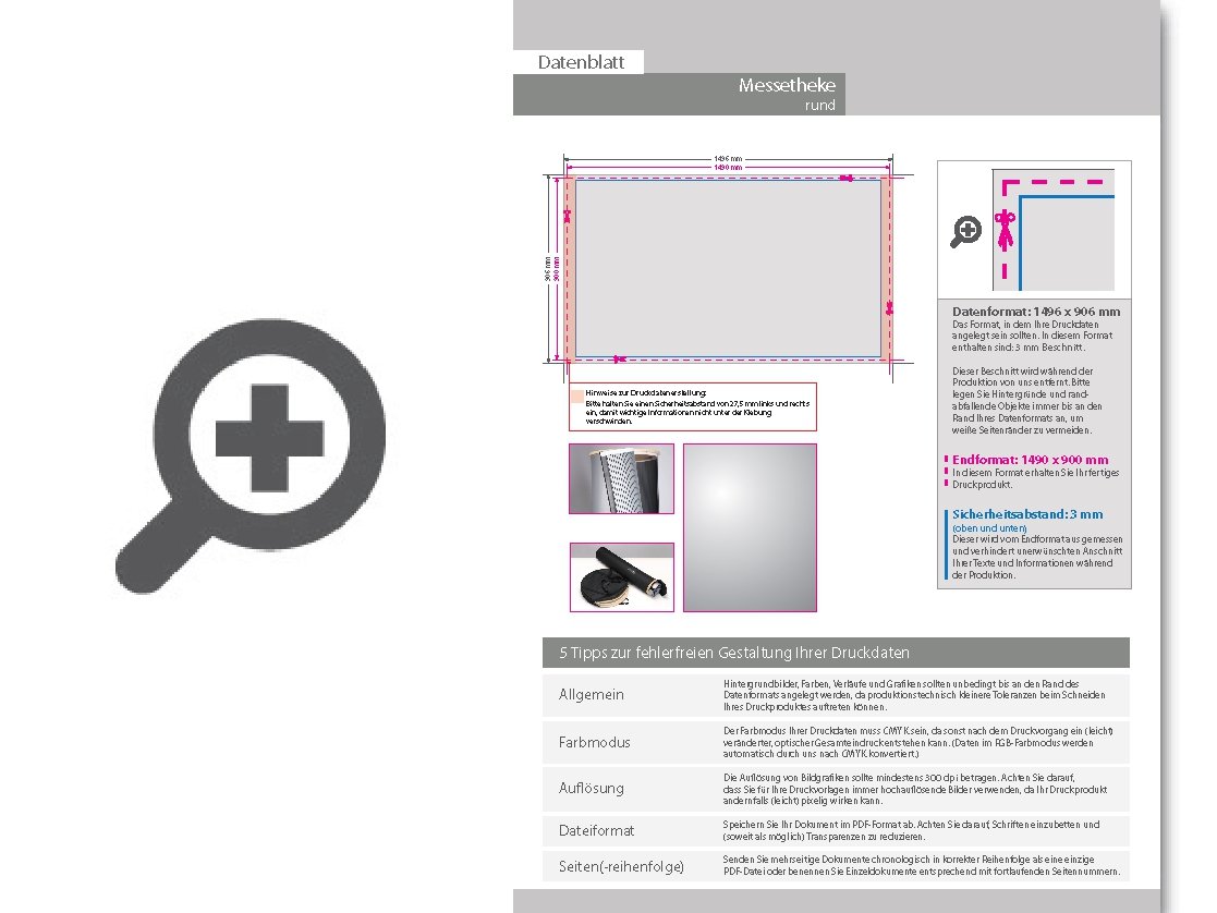 Product Bild ersatzdruck_f__r_runde_messetheke