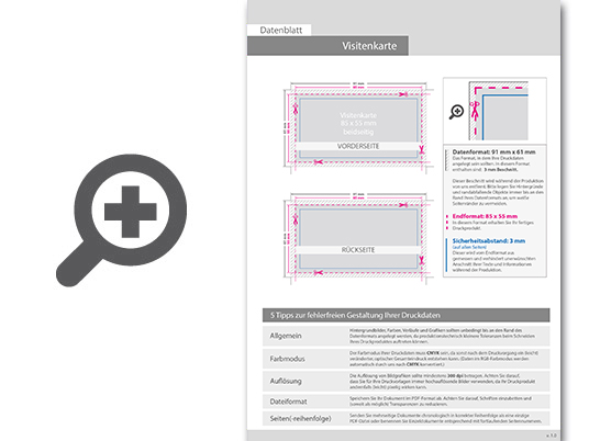 Product Bild visitenkarten_quer_4_4_farbig_85_x_55_mm_(beidseitiger_druck)__300g_recyclingkarton